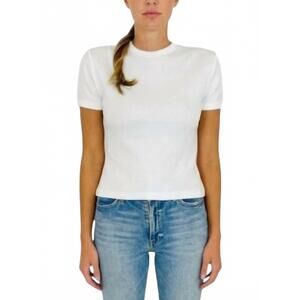 NEW MERAKI rachel ribbed baby tee in white